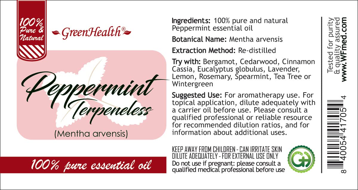 32 fl oz Peppermint Essential Oil 100% Pure Aluminum Bottle S209