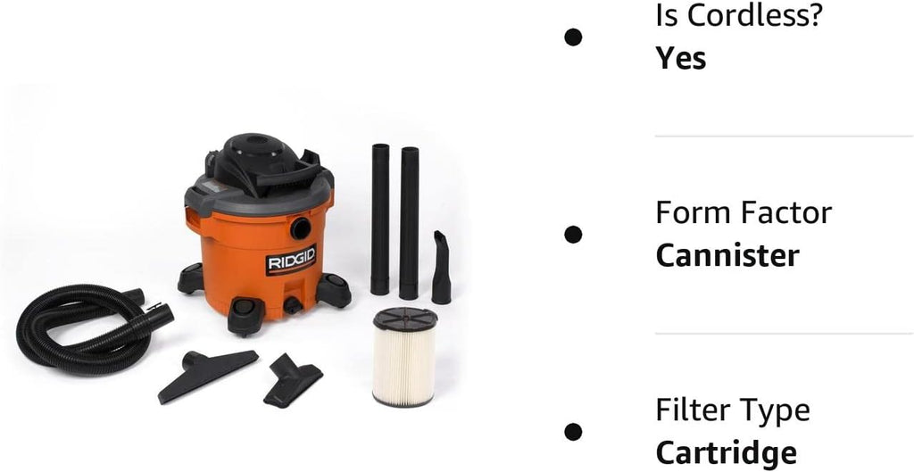 12 Gal 5.0-Peak HP Wet Dry Vac W803978