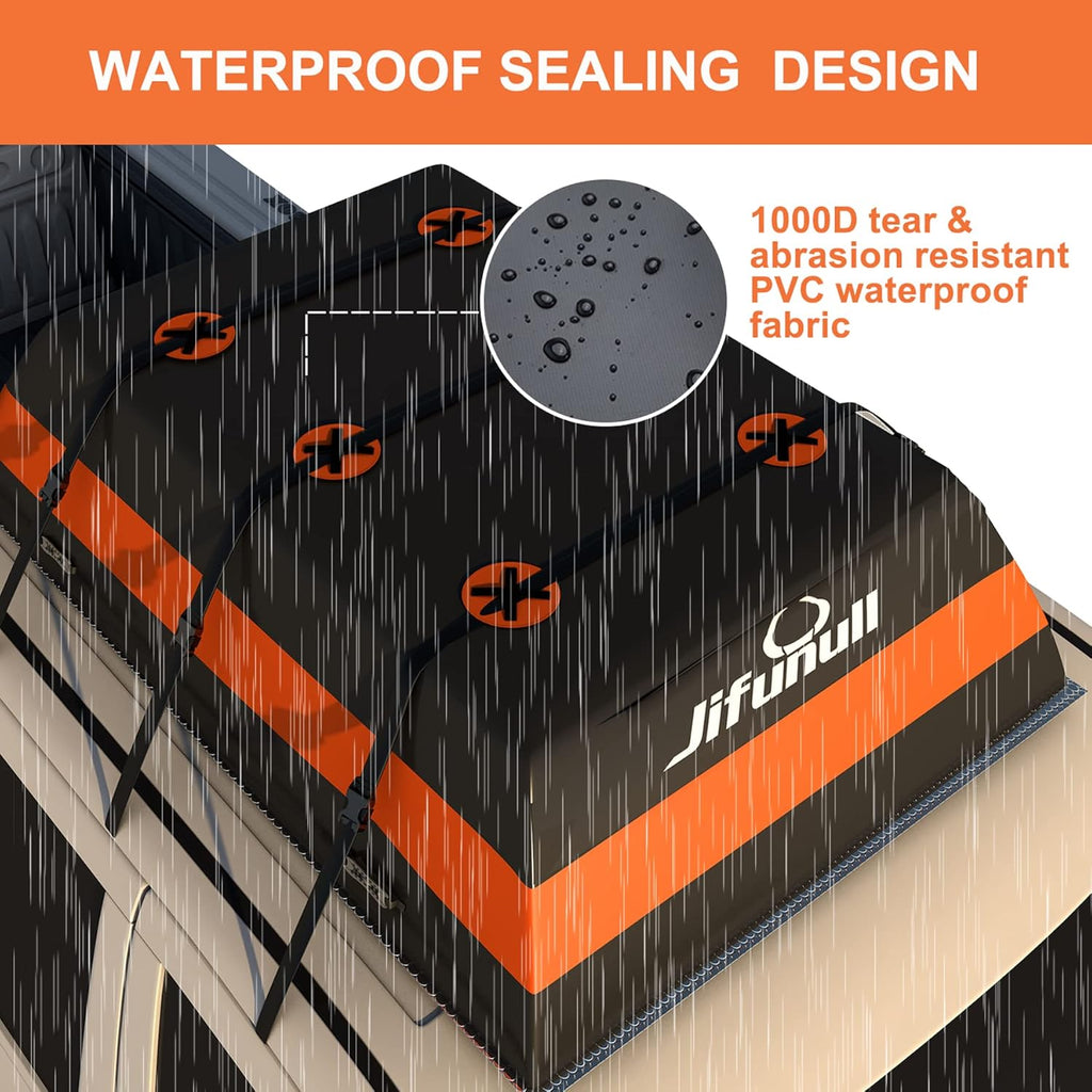 21 Cubic Feet Waterproof PVC Roof Rack Cargo Carrier with Anti-Slip Mat V645814