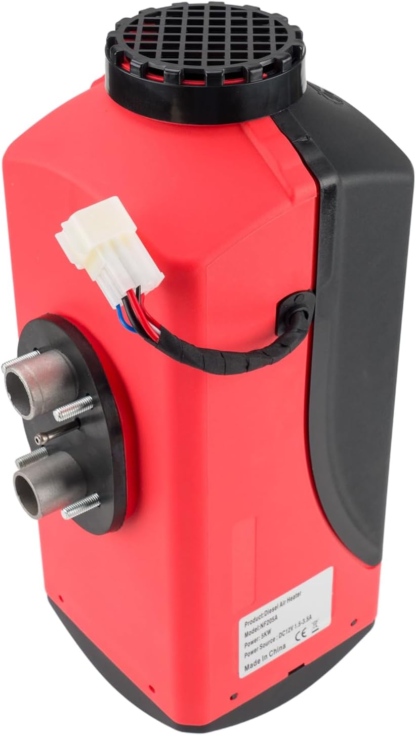 12V 5KW Black Red Diesel Air Heater H3766