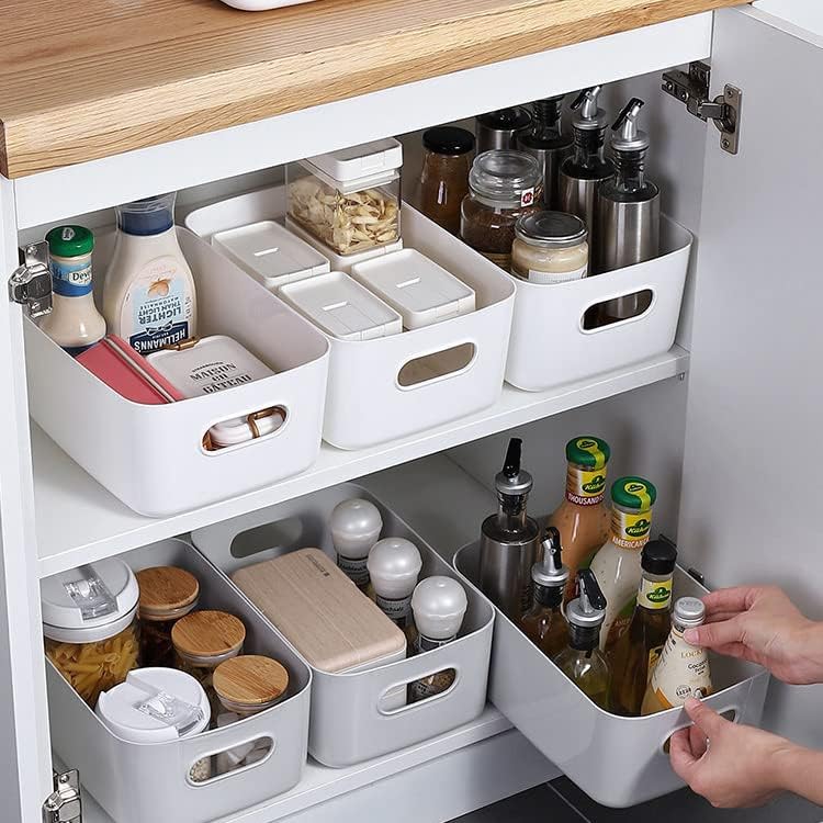Plastic Storage Baskets with Handle C294