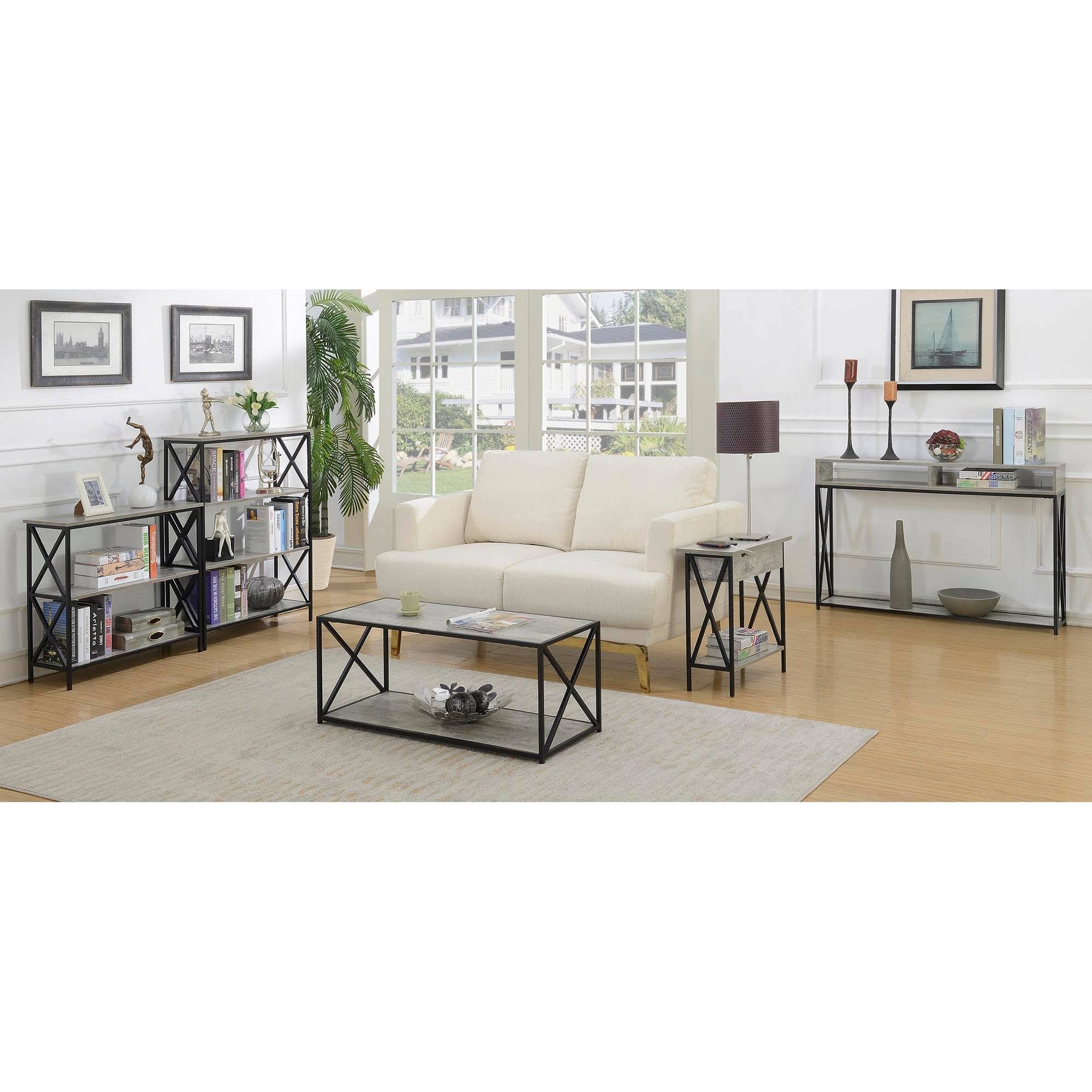 4 Tier Faux Birch Bookcase V747