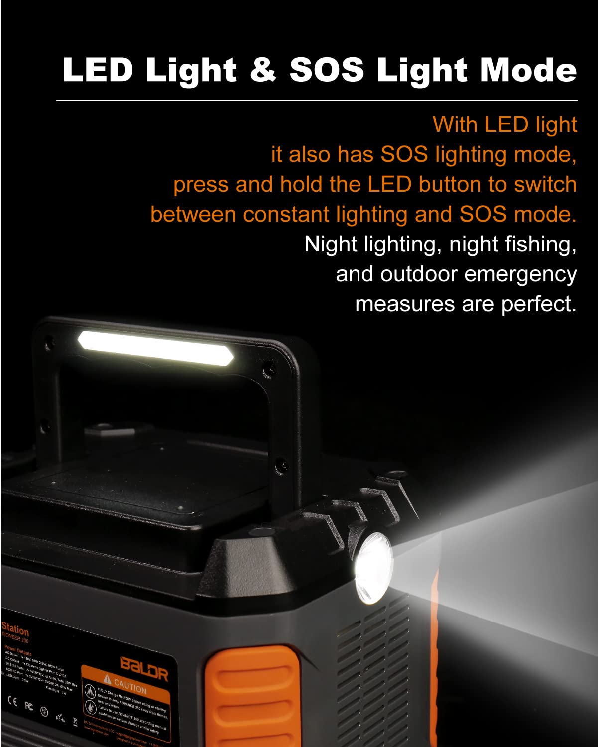 Portable Power Station 330W 288Wh Lithium Battery F7282