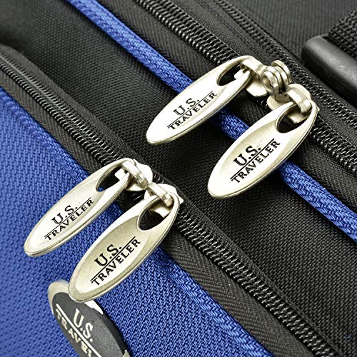 Gray 4-Piece Expandable Softside Travel Rolling Luggage Set D630