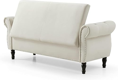 Grey Button Tufted Velvet Upholstered Storage Bench Ottoman with Pillow R441408