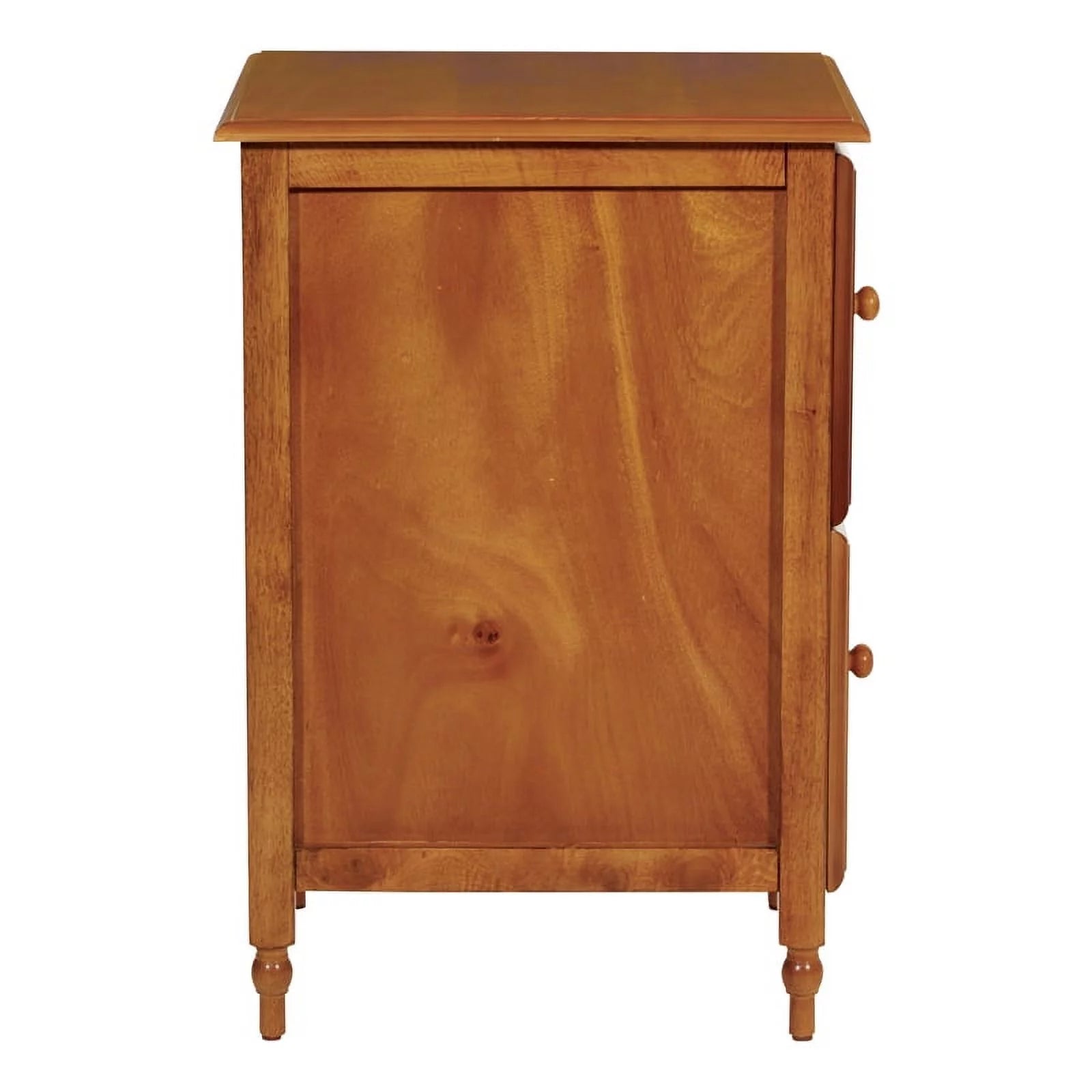 2 Drawer Wood File Cabinet in Antique Cherry D713