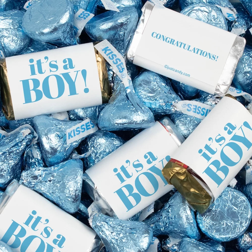 131 Pcs Baby Shower Candy Party Favors Chocolate & Kisses (1.65 lbs) F75369