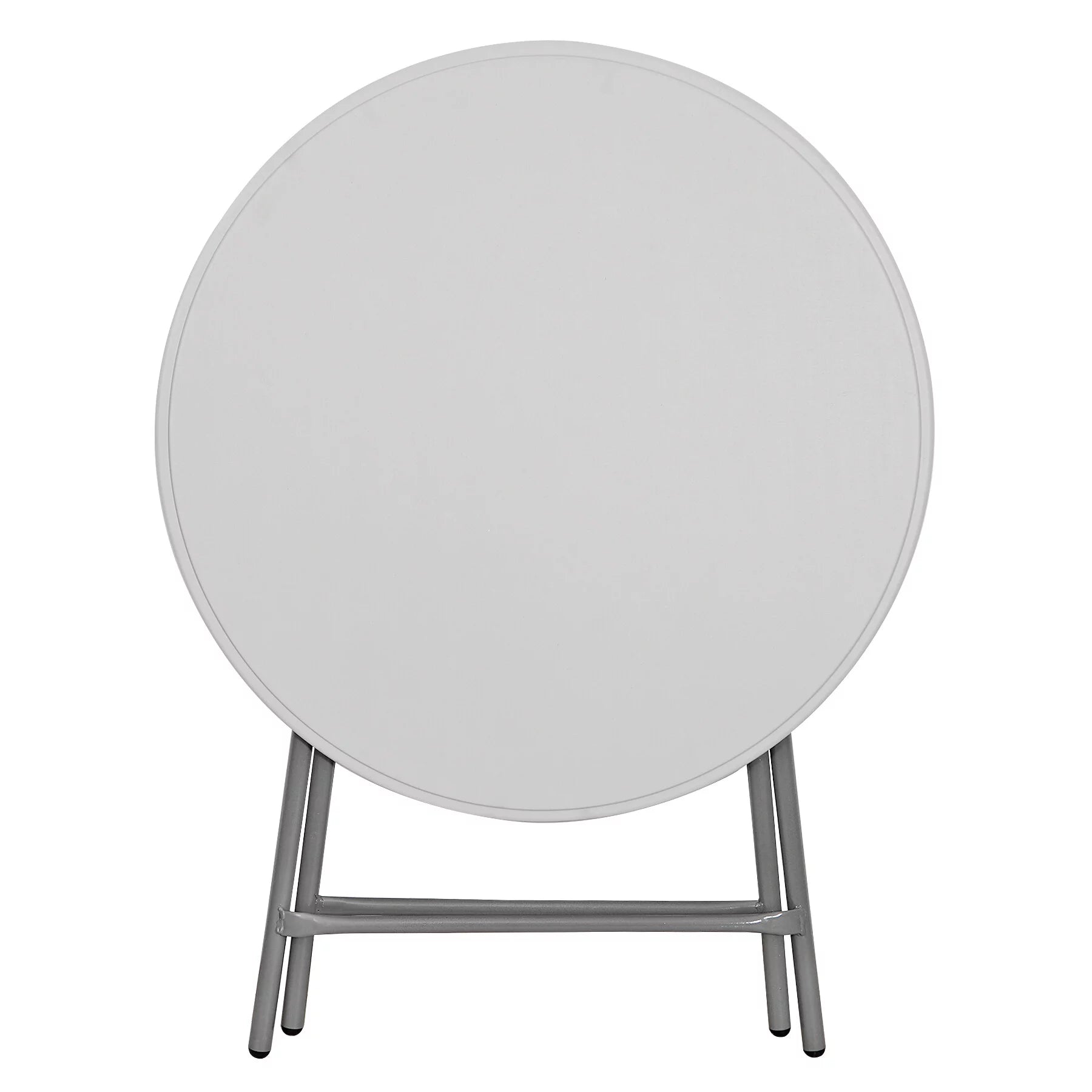White 32" Round Plastic Dining Table Q774252