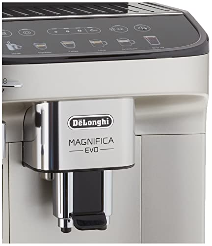 Fully Automatic Bean to Cup Espresso Cappuccino and Iced Coffee Maker, Black, Silver O785760