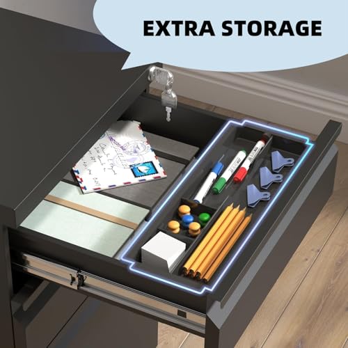 Black 71'H Metal Storage Cabinet with Adjustable Shelves Z850707