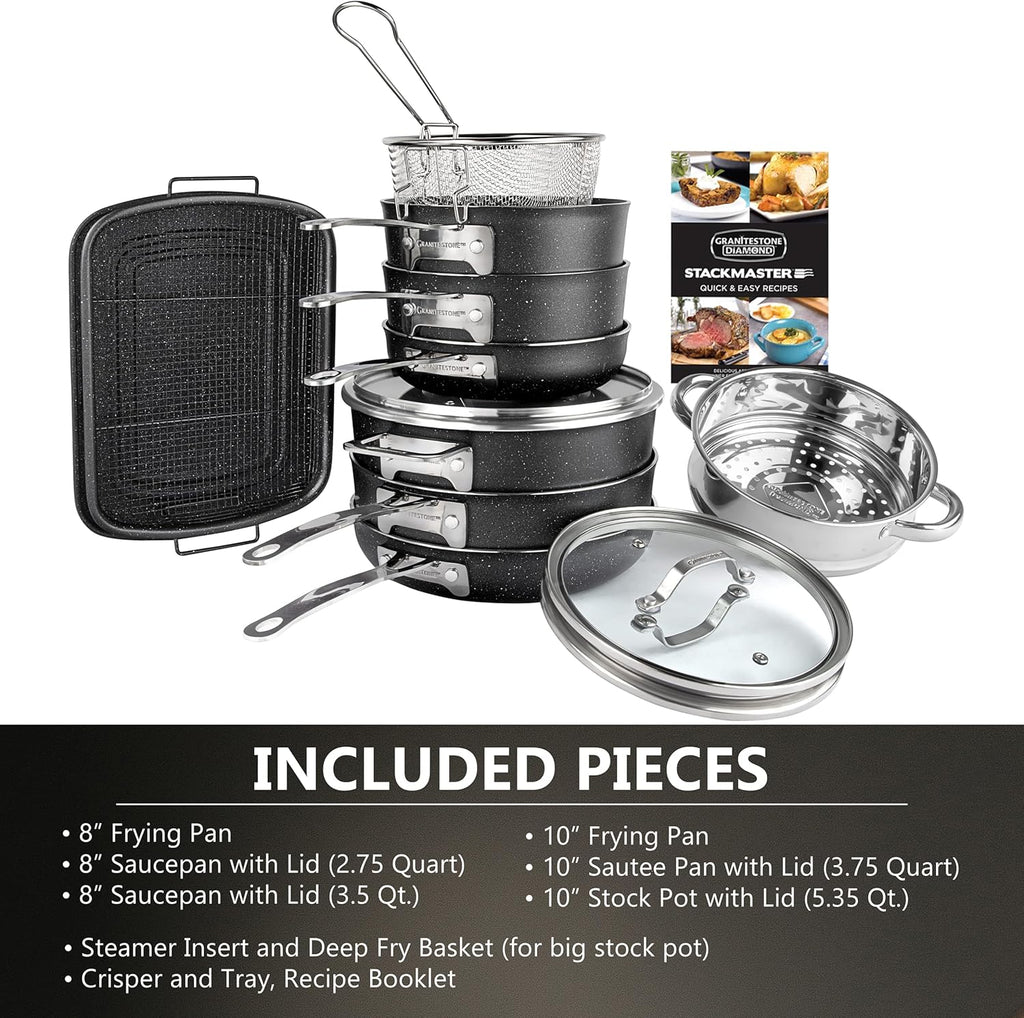 15 Piece Nonstick Cookware Set U815