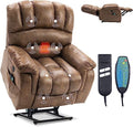 Large Dual Motor Lay Flat Lift Recliner Chair with Heat & Massage X4650