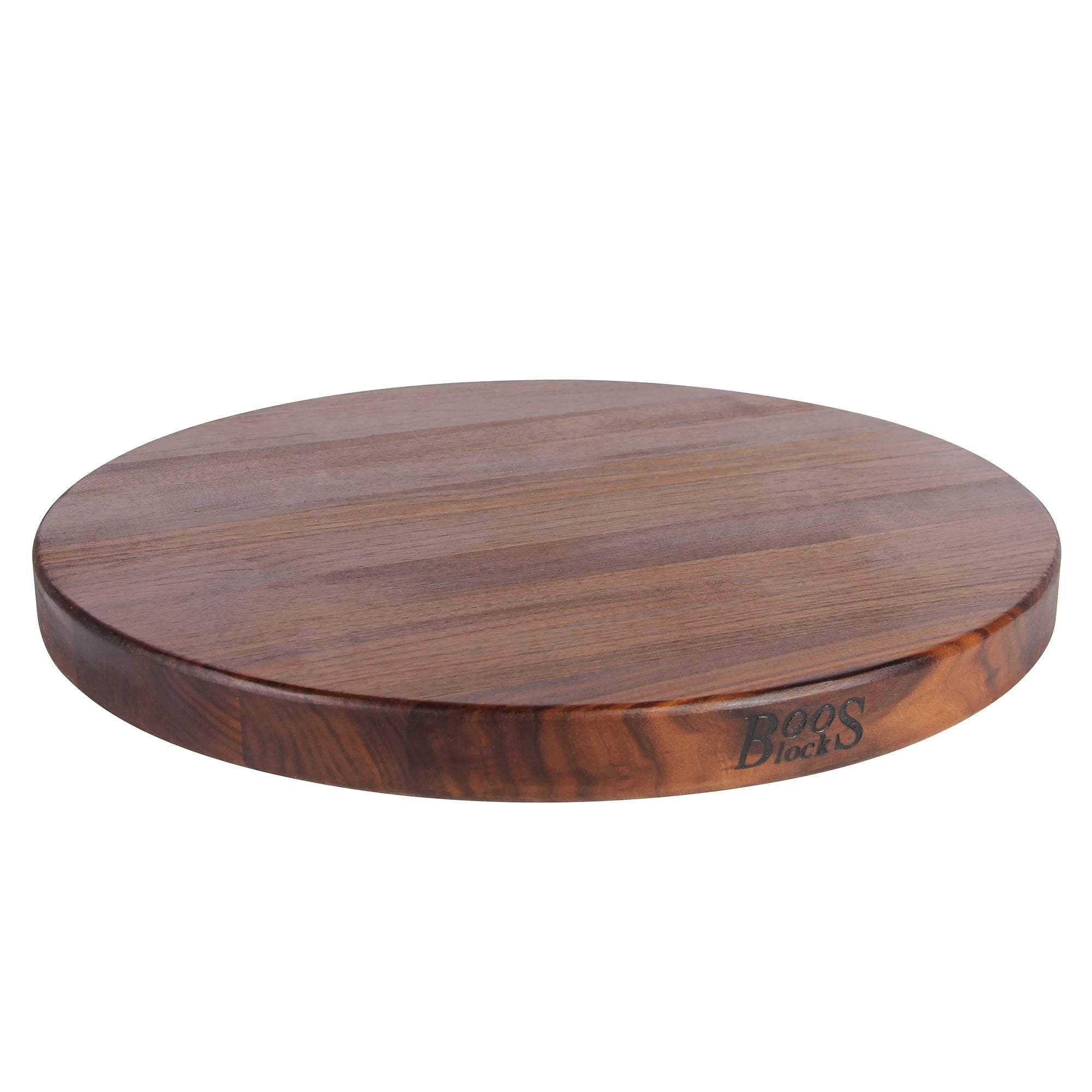 Walnut Wood Round Cutting Board, 18" x 18" x 1.5" T82226