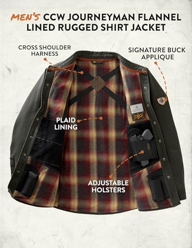 Men's Conceal and Carry Shirt Jacket J513677