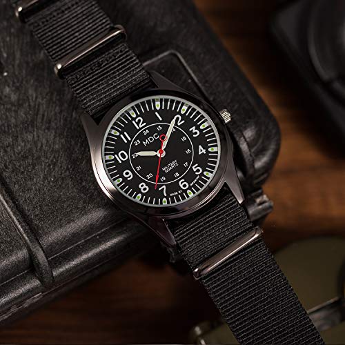 Mens Analog Watch with Slip-Thru Nylon Band G77990