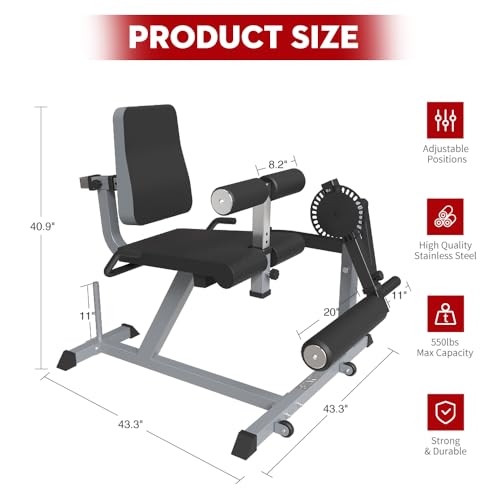 Adjustable Leg Extension and Curl Machine Z724
