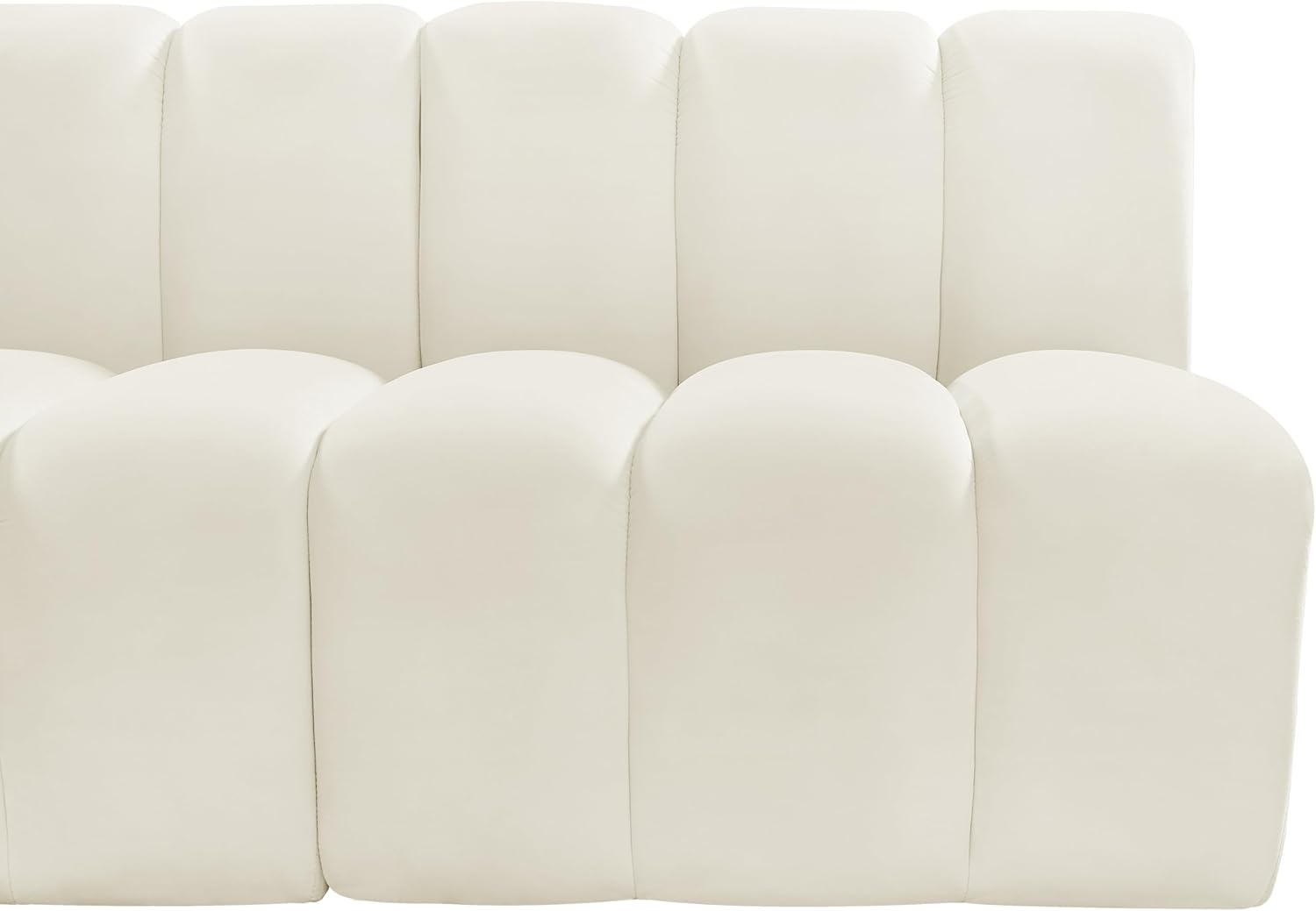 Cream Velvet Sofa G4791