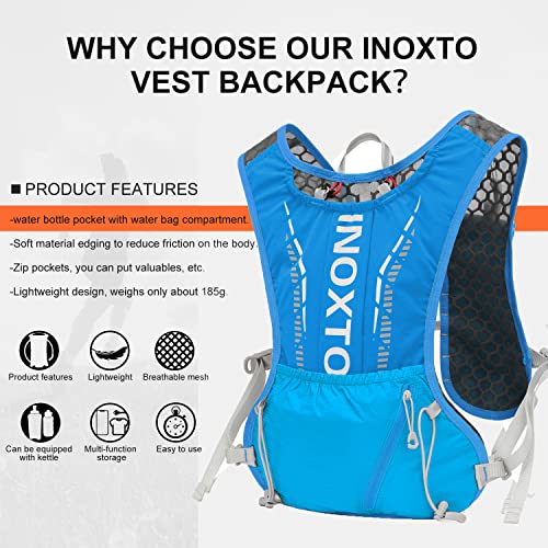 Lightweight Water Running Vest Backpack with 1.5L Water Bladder Bag H7429