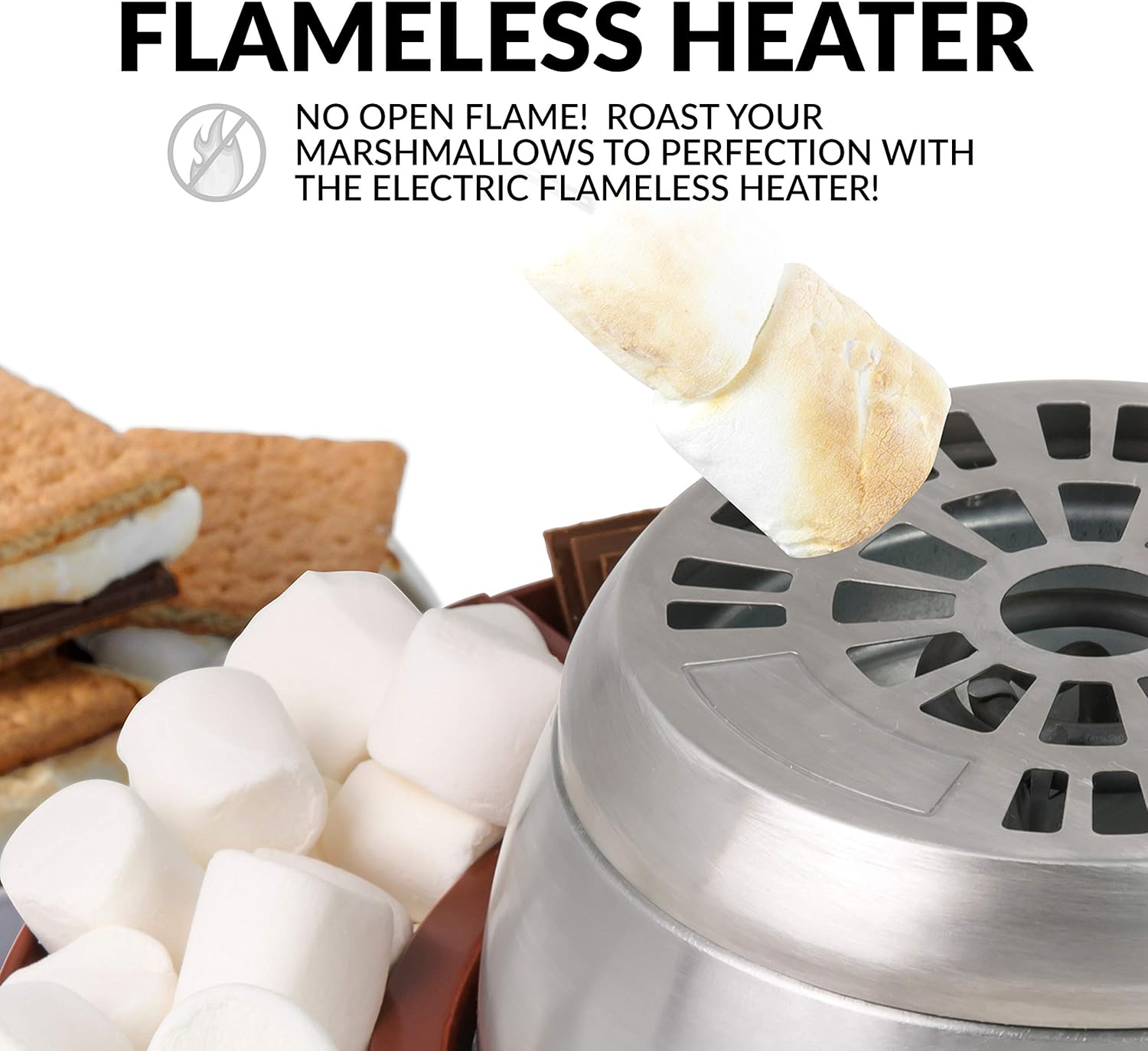 Tabletop Electric S'mores Maker with 4 Trays F89730