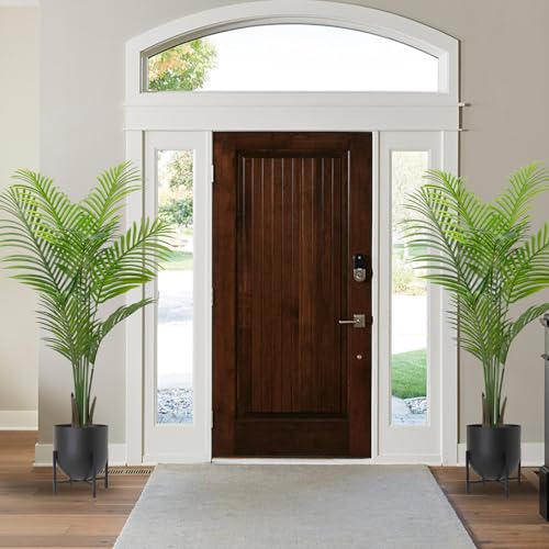 Artificial Areca Palm Plant Faux Tropical Tree 6FT with 15 Trunks (2pack) A3341