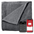 King Size Slate Gray Electric Heated Blanket X707431