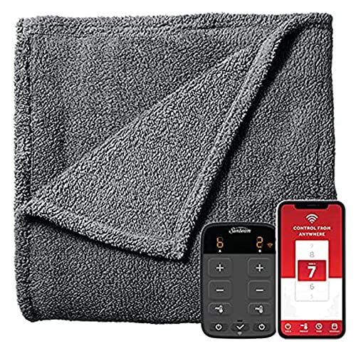 King Size Slate Gray Electric Heated Blanket X707431