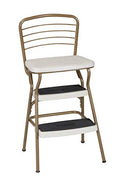 Teal Retro Chair with Step Stool R214
