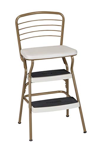 Teal Retro Chair with Step Stool R214