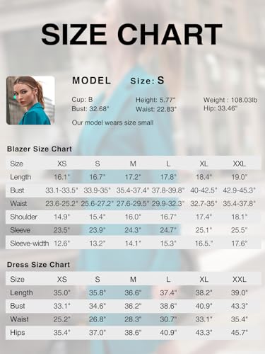 Women's Lightweight Blazer Dress Suit Sets 2 Piece N945782