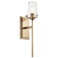 1 Light Wall Sconce with Clear Seeded Glass in Champagne Bronze M10514