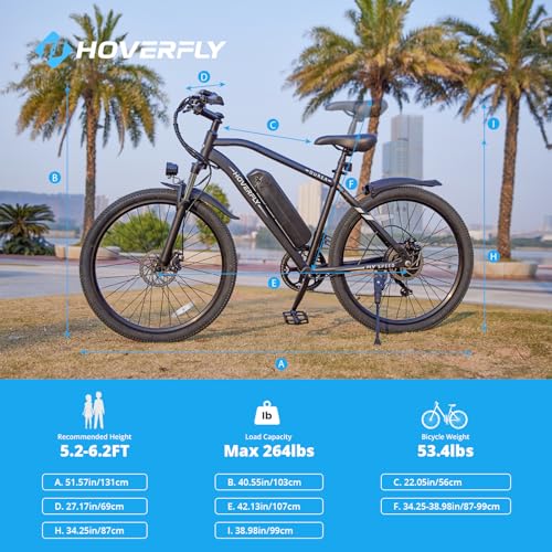 26" Electric Bike with 750W Peak Motor, 7-Speed, Removable Battery, Fat Tire Q545755
