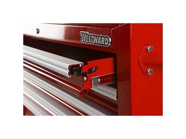 Red 7 Drawer Side Cabinet S342