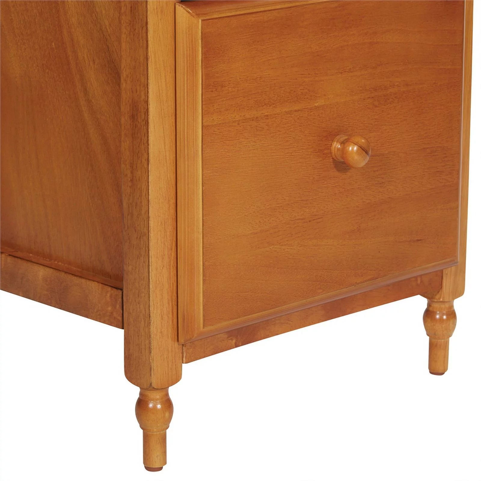2 Drawer Wood File Cabinet in Antique Cherry D713