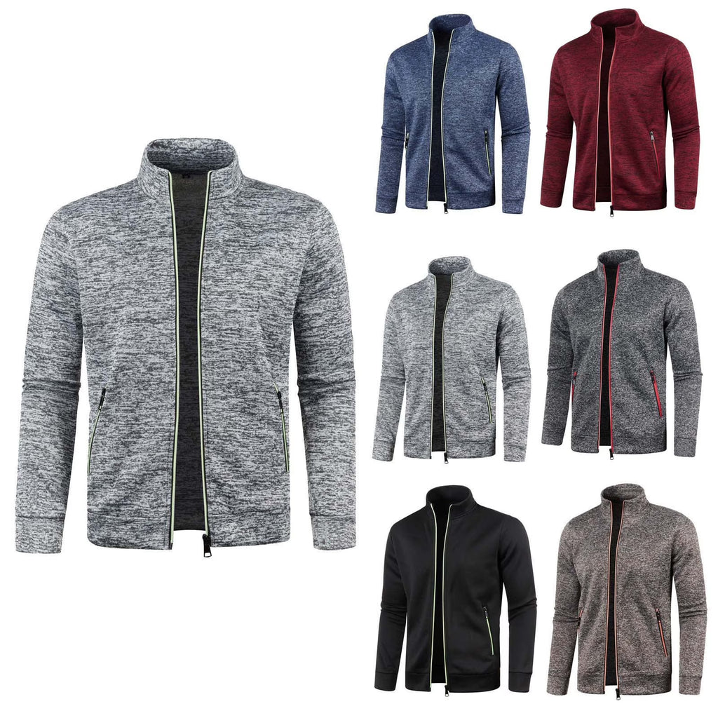 Mens Zip Up Full-zip Hooded Sweatshirt with Side Pocket Slim Fit Lightweight Sweatshirt T5193