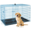 24,30,36,42,48 Inch Folding Metal Wire Dog Crate with Double-Door V968
