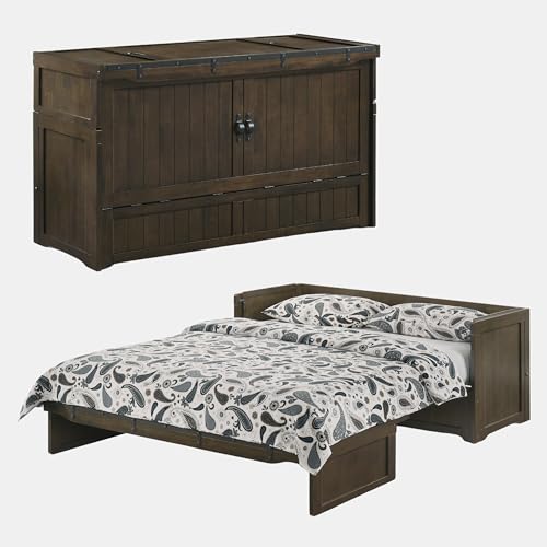 Queen White Murphy Cube Cabinet Bed A933906