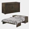 Queen White Murphy Cube Cabinet Bed A933906