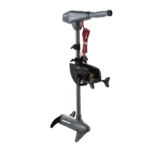 55lb Thrust Transom Mounted Saltwater Electric Trolling Motor with LED Battery Indicator (24" Shaft) J1077