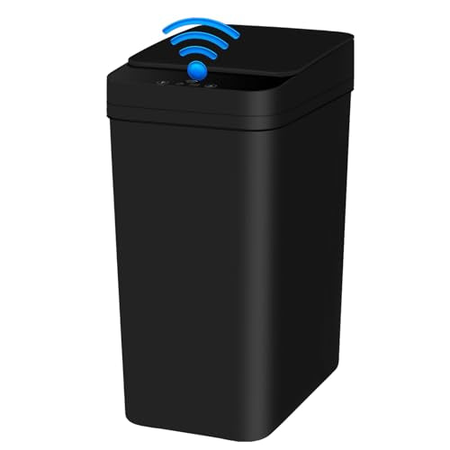 White 5 Gallon Automatic Motion Sensor Trash Can O624