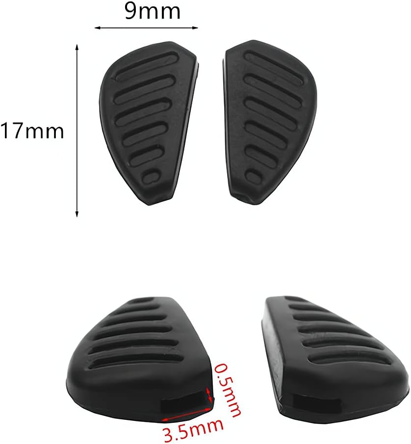 5 Pairs Plug-in Silicone Nose Pads for Eyeglass Sunglasses I958