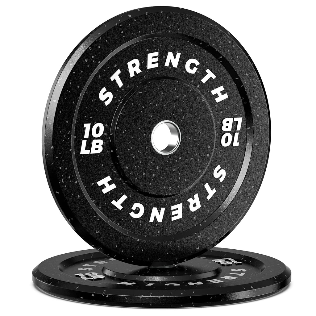 Olympic Bumper Plates, 10lb to 55lb Weights, High-Bounce Rubber Weight Plates U7790