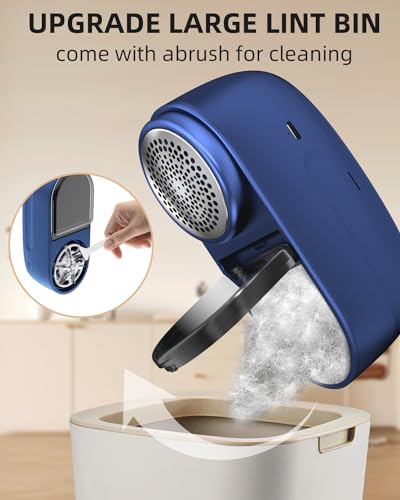 Fabric Shaver, 6-Leaf Blades, Rechargeable, 2600mAh Battery Operated Y936