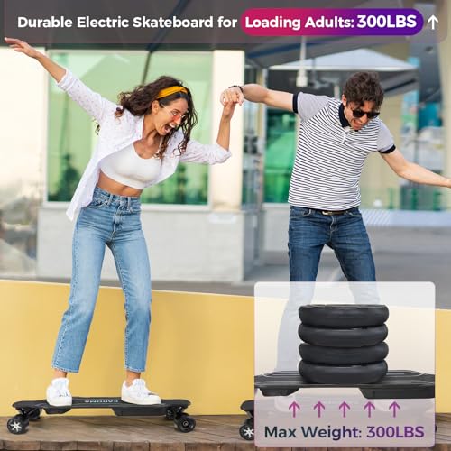 38" Electric Skateboard with Remote, 1200W Brushless Motor, 28 Miles Range, 28Mph Top Speed, Max Load 300lbs, 9 Layer Maple Wood L10522
