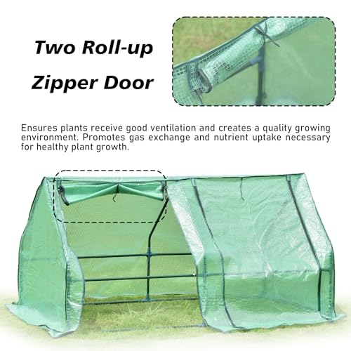 6 ft. x 3 ft. x 3ft. Mini Greenhouse with 2 Zipper Doors K7817