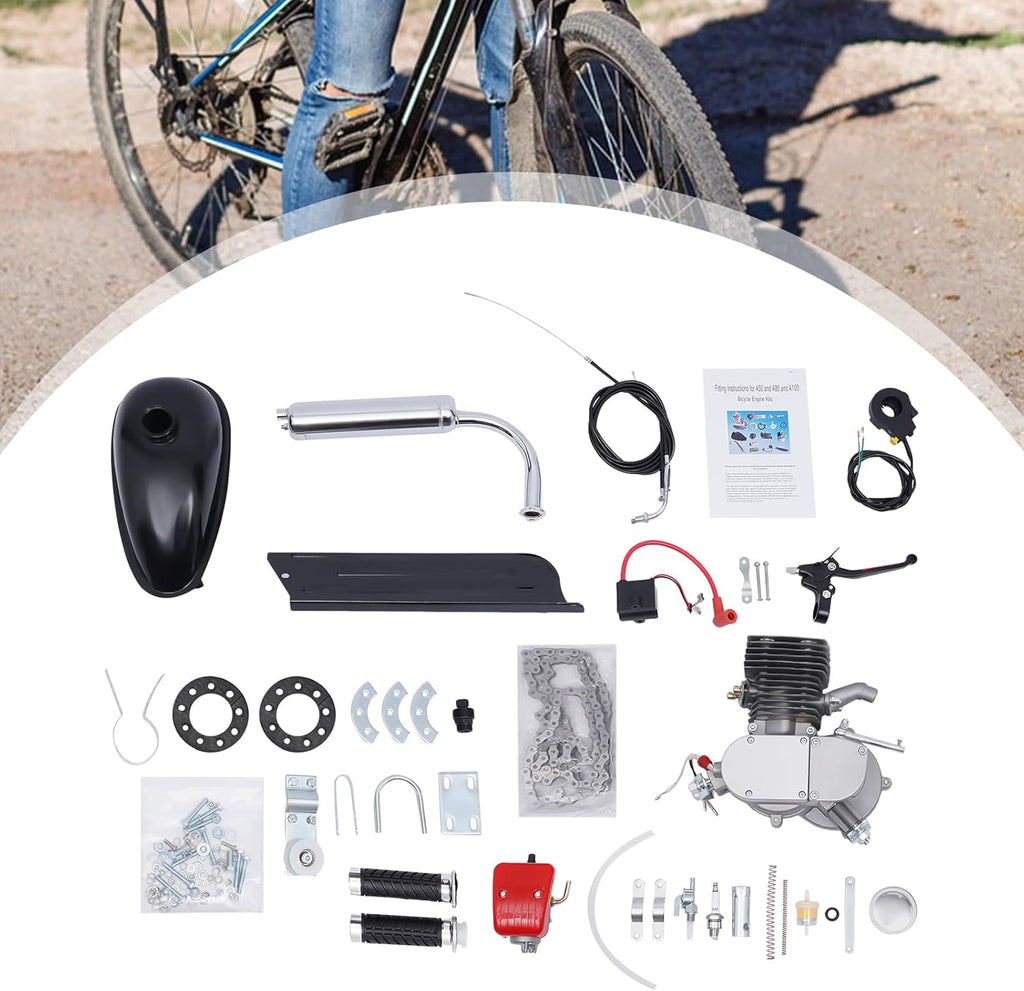 100CC 2-Stroke Gas Bicycle Engine Kit for 26" 28" Bicycle K316