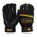 Black/Gold Baseball Batting Gloves Q3673