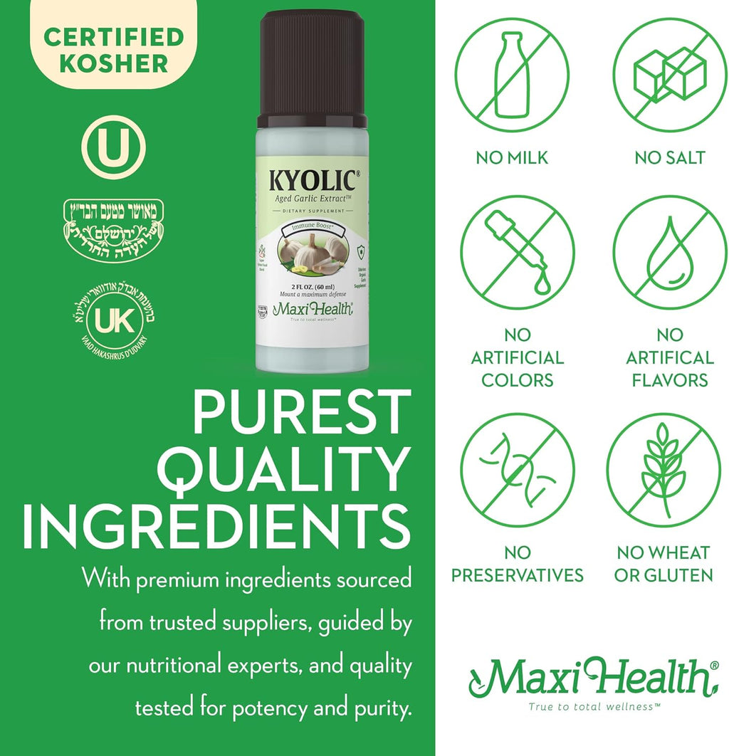 Odorless Organic Garlic Liquid Supplements 2 Pack D5889