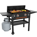 28 Inch Gas Griddle with Hard Cover Flat Top Grill D582480