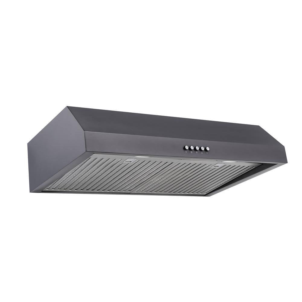 Black Stainless Steel Under The Cabinet Range Hood O185391