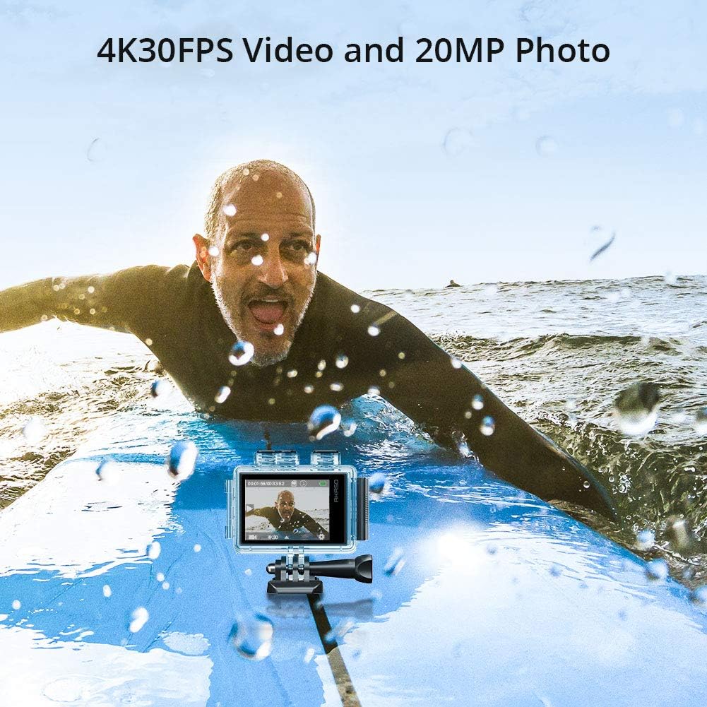 Native 4K30FPS 20MP WiFi Action Camera with Touch Screen W3003